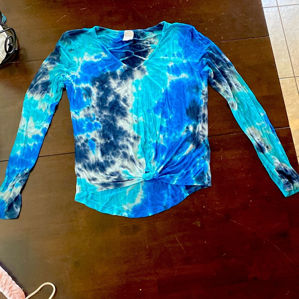 Jersey cotton soft knot front top